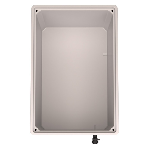 Большой контейнер 1200х800х800 мм iPlast iBOX светло-серый со сплош. стенками и дном на ножках с краном 1 дюйм Большой контейнер 1200х800х800 мм iPlast iBOX светло-серый со сплош. стенками и дном на ножках с краном 1 дюйм