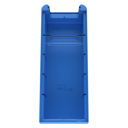 Полочный контейнер SK-3109 300х117х90 мм iPlast голубой с 1 поперечной перегородкой