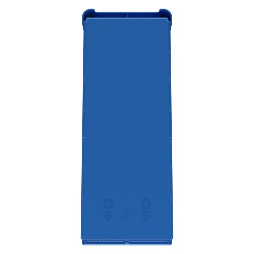 Полочный контейнер SK-41509 400х155х90 мм iPlast голубой с 2 поперечными перегородками