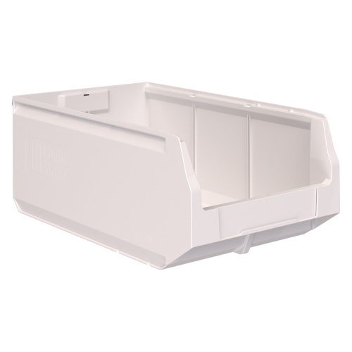 Складской лоток Logic Store 500x300x200 мм iPlast белый с отверстиями для перегородок Складской лоток Logic Store 500x300x200 мм iPlast белый с отверстиями для перегородок