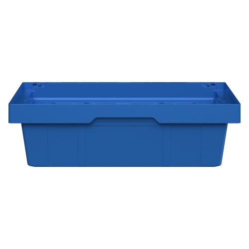 Вкладываемый контейнер INSTORE KV-6417 600x400x172 мм iPlast голубой со сплошным дном