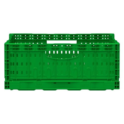 Складной ящик FC-4317 400х300х170 мм iPlast салатовый перфорированный