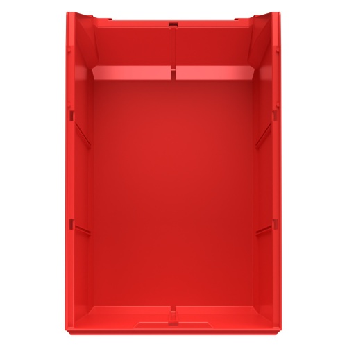 Складской лоток Logic Store 500х300х250 мм iPlast красный с отверстиями для перегородок N2 (12.407.2)