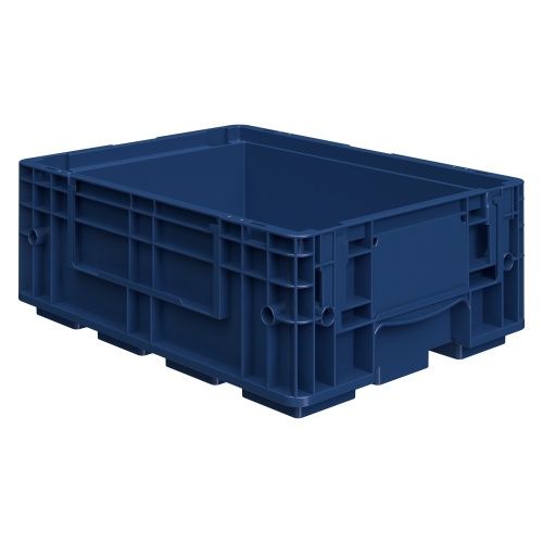 Ящик R-KLT 4315 396х297х147,5 мм iPlast синий индиго с усиленным дном Ящик R-KLT 4315 396х297х147,5 мм iPlast синий индиго с усиленным дном