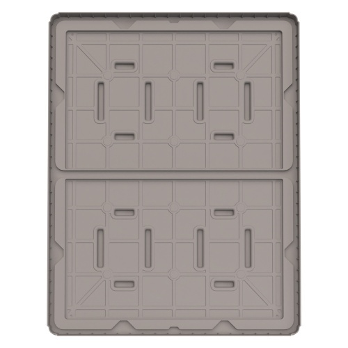 Крышка разборного контейнера Polybox 1450х1150х60 мм iPlast серая NEW (05.022)