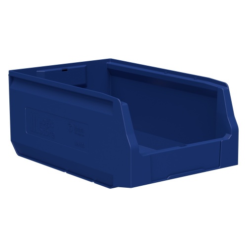 Складской лоток Logic Store 350x225x150 мм iPlast синий индиго с отверстиями для продольной перегородки Складской лоток Logic Store 350x225x150 мм iPlast синий индиго с отверстиями для продольной перегородки