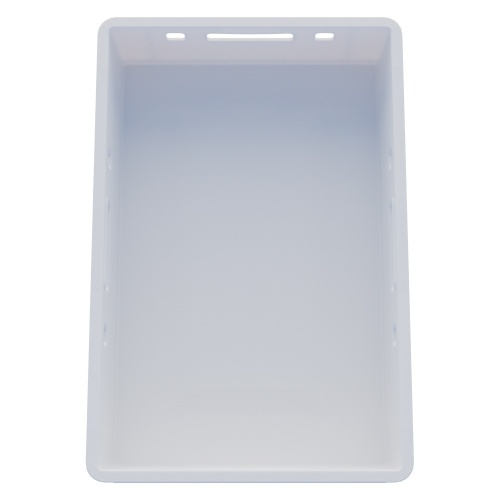 Пищевой ящик универсальный E1 FK-6412 600х400х120 мм iPlast белый со сплошными стенками и дном Пищевой ящик универсальный E1 FK-6412 600х400х120 мм iPlast белый со сплошными стенками и дном
