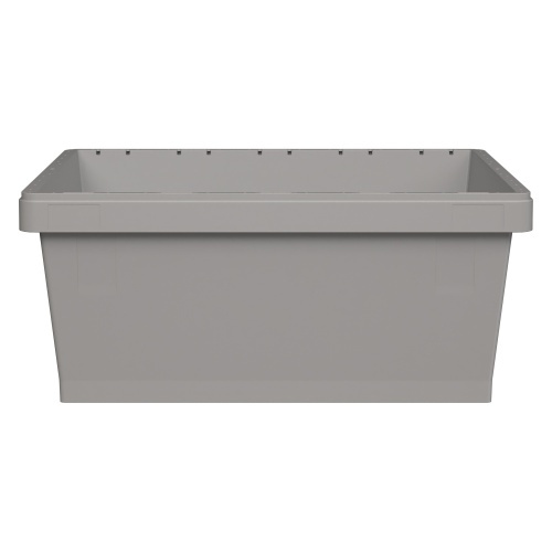 Вкладываемый контейнер INSTORE KVR-8634 800x600x340 мм iPlast светло-серый с усиленным дном