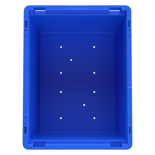 Ящик RL-KLT 4280 396x297x280 мм iPlast голубой c дренажными отверстиями в дне Ящик RL-KLT 4280 396x297x280 мм iPlast голубой c дренажными отверстиями в дне