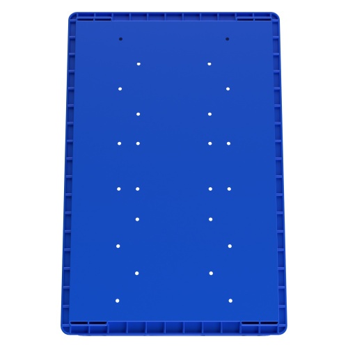Ящик RL-KLT 6280 594х396х280 мм iPlast голубой с дренажными отверстиями в дне