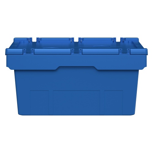 Вкладываемый контейнер INSTORE KV-6427 600х400х297 мм iPlast голубой со сплошным дном и распашной крышкой