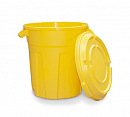 Бак 60 литров с крышкой универсальный желтый - фото 4 предпросмотра