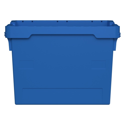 Вкладываемый контейнер INSTORE KV-6442.1 600x400x420 мм iPlast голубой со сплошным дном