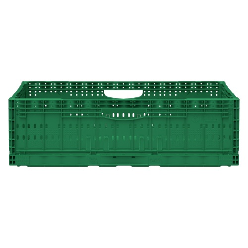 Складной ящик FC-6418 600х400х180 мм iPlast зелёный перфорированный