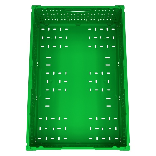 Складной ящик FC-6418 600х400х180 мм iPlast салатовый перфорированный