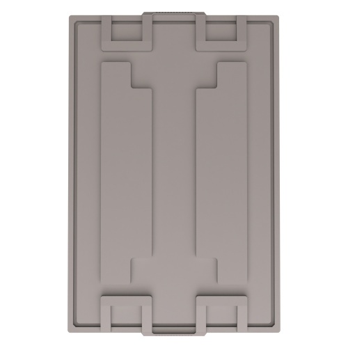 Крышка разборного контейнера Polybox 1200x800x50 мм iPlast серая
