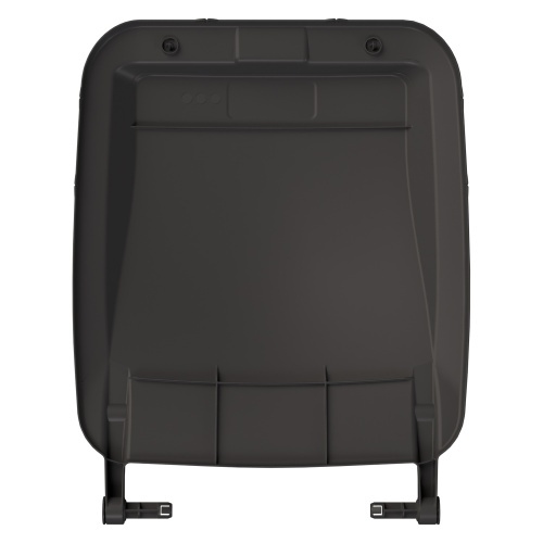 Крышка для мусорного контейнера 240 л (Light) iPlast тёмно-серая c осями для крепления