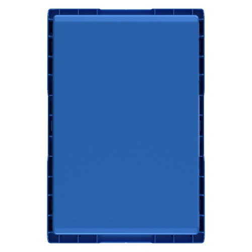 Вкладываемый контейнер INSTORE KV-6427 600x400x272 мм iPlast голубой со сплошным дном