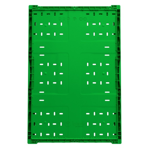Складной ящик FC-6418 600х400х180 мм iPlast салатовый перфорированный