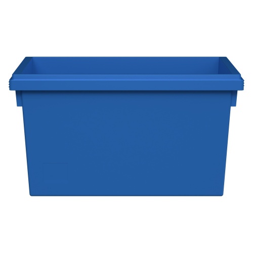 Вкладываемый контейнер INSTORE KV-6432 600x400x320 мм iPlast голубой со сплошным дном