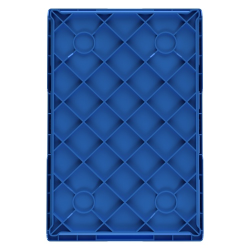 Вкладываемый контейнер INSTORE KVR-6422 600х400х245 мм iPlast голубой с усиленным дном и распашной крышкой
