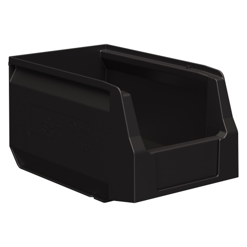 Складской лоток Logic Store 250х150х130 мм iPlast чёрный ЭКО N2 (12.402.2)