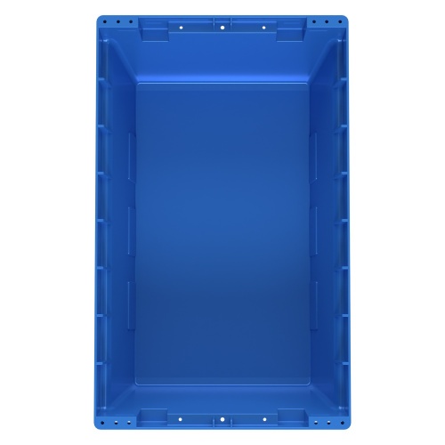 Вкладываемый контейнер INSTORE KV-5321 490x300x210 мм iPlast голубой со сплошным дном