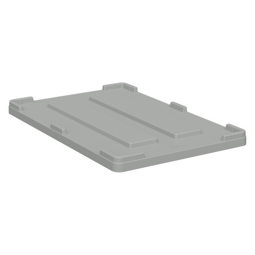 Крышка пластиковая 1215x815x75 мм iPlast светло-серая для большого контейнера iBOX 11.602