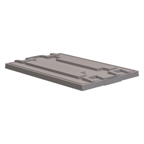 Крышка разборного контейнера Polybox 1200x800x50 мм iPlast серая