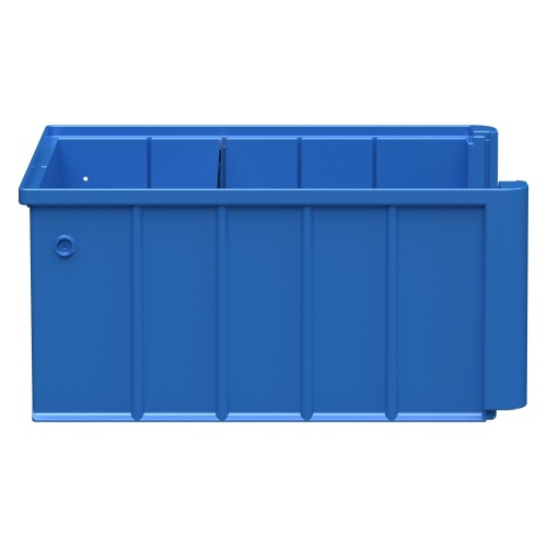 Полочный контейнер SK-3214 300х235х140 мм iPlast голубой с 1 поперечной перегородкой