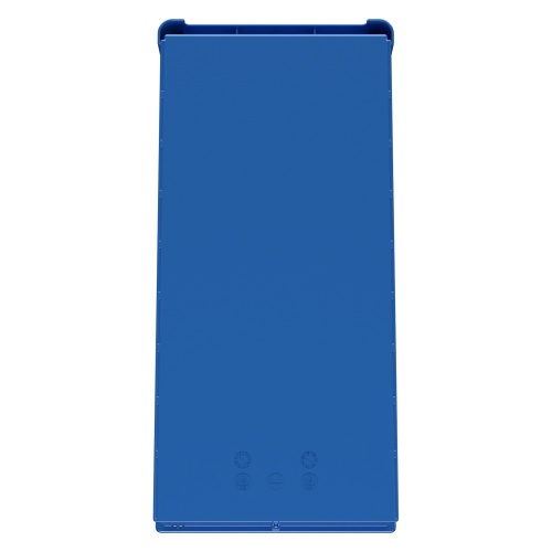 Полочный контейнер SK-5209 500х235х90 мм iPlast голубой с 2 поперечными перегородками