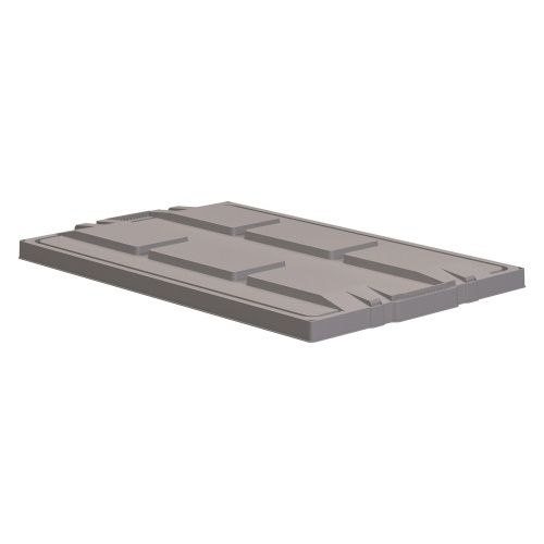 Крышка разборного контейнера Polybox 1200х800х50 мм iPlast серая NEW (05.014)