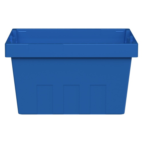 Вкладываемый контейнер INSTORE KV-5328 490x330x280 мм iPlast голубой со сплошным дном