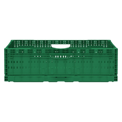 Складной ящик FC-6418 600х400х180 мм iPlast зелёный перфорированный Складной ящик FC-6418 600х400х180 мм iPlast зелёный перфорированный