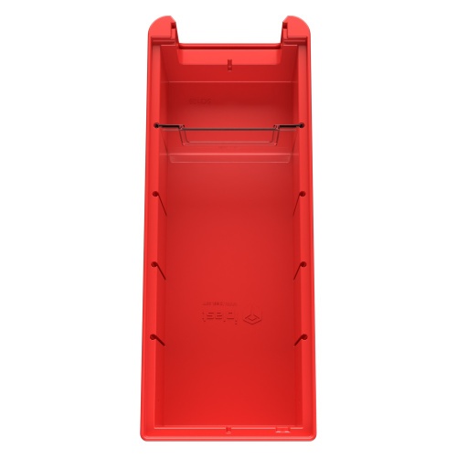 Полочный контейнер SK-3109 300х117х90 мм iPlast красный с 1 поперечной перегородкой
