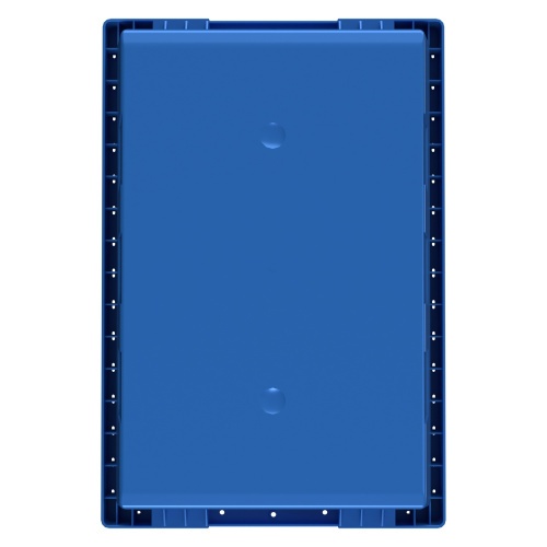 Вкладываемый контейнер INSTORE KV-5328 490x330x280 мм iPlast голубой со сплошным дном