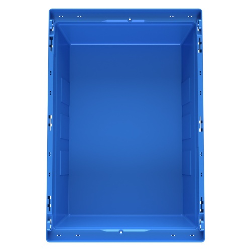 Вкладываемый контейнер INSTORE KV-6422 600x400x220 мм iPlast голубой со сплошным дном