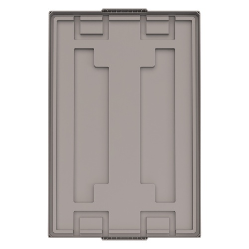 Крышка разборного контейнера Polybox 1200x800x50 мм iPlast серая