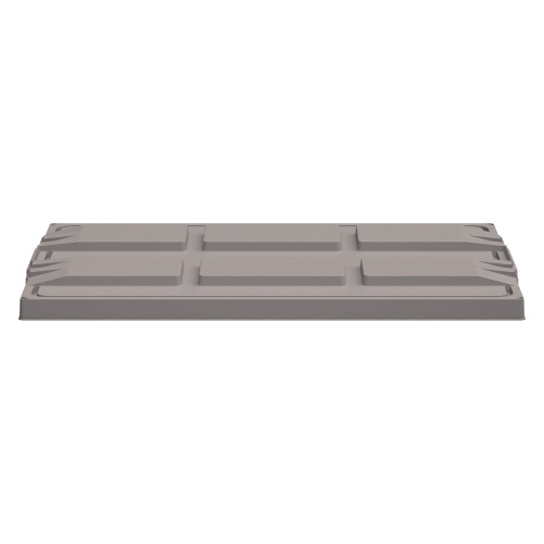 Крышка разборного контейнера Polybox 1200х800х50 мм iPlast серая NEW (05.014)