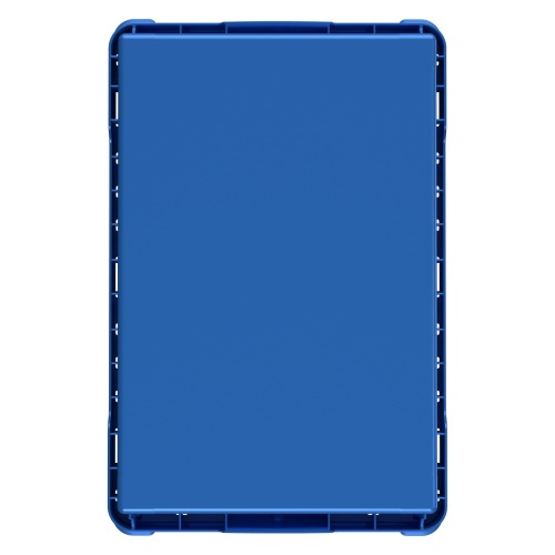 Вкладываемый контейнер INSTORE KV-6442.1 600x400x420 мм iPlast голубой со сплошным дном